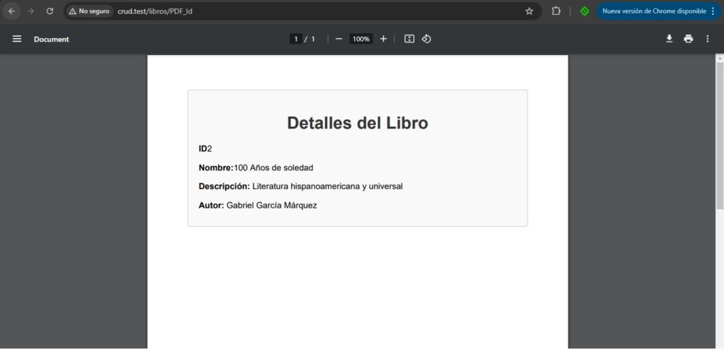 Reporte en Pdf con Laravel